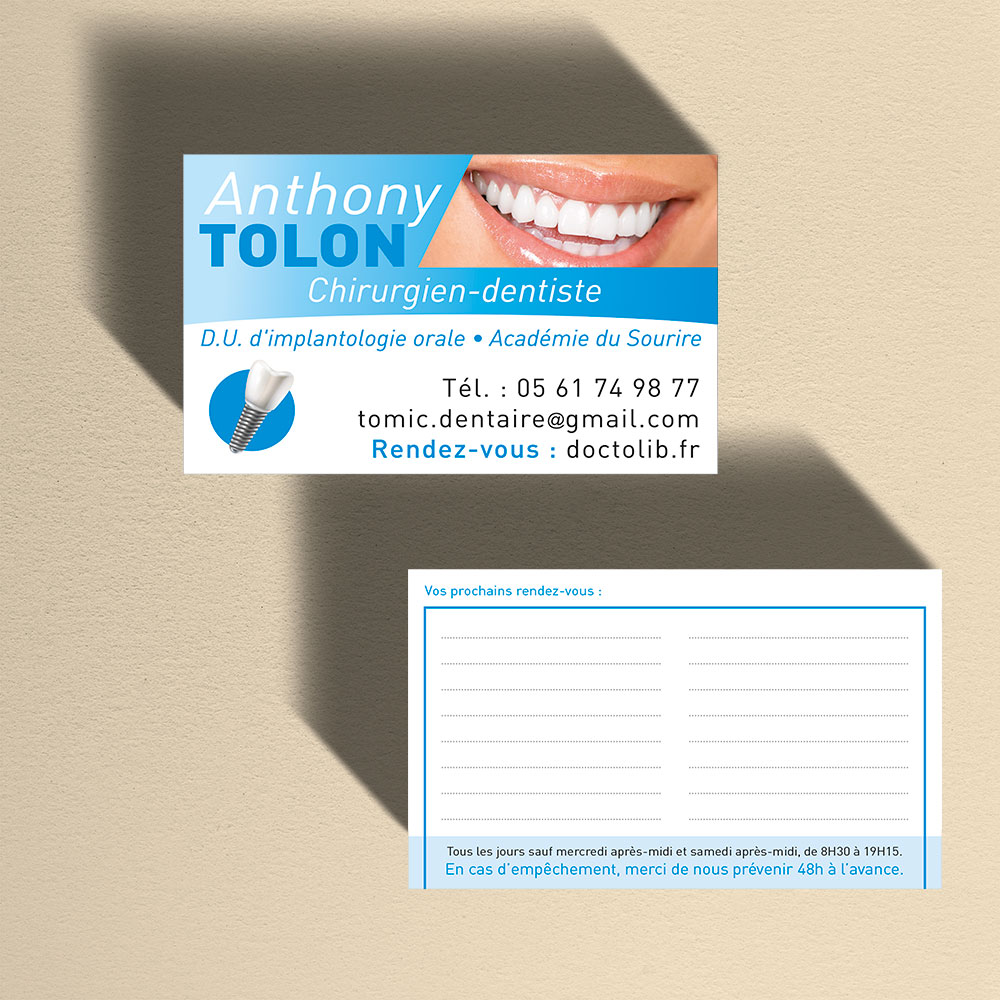 mockup A Tolon cartes de visite joel doudoux graphiste illustrateur Montauban toulouse occitanie midi pyrenees